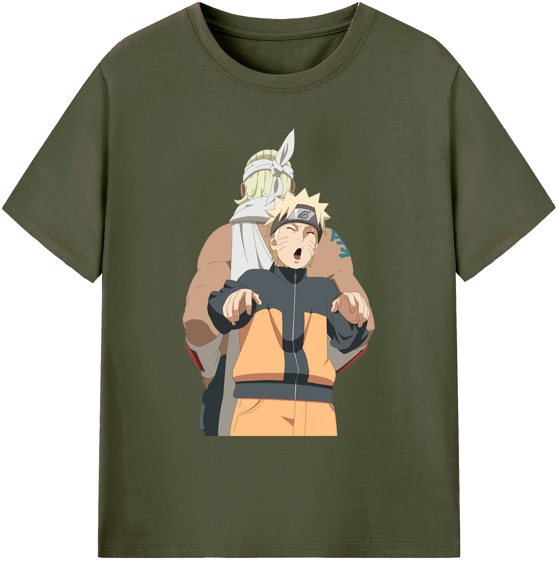 （画像用） NARUTO -ナルト- うずまき ナルト Uzumaki Naruto 綿100％ メンズ半袖Tシャツ｜肌触りやわらか＆通気性
